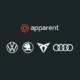 Apparent and Volkswagen Group logos