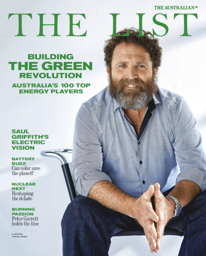 The Australian, Australia’s leading national news brand, will tomorrow publish the fourth edition of The List – Top 100 Energy Players: Building The Green Revolution. 