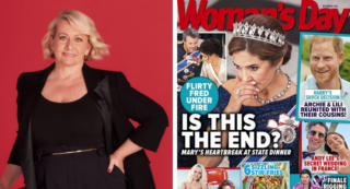 Susan Armstrong and Woman's Day cover