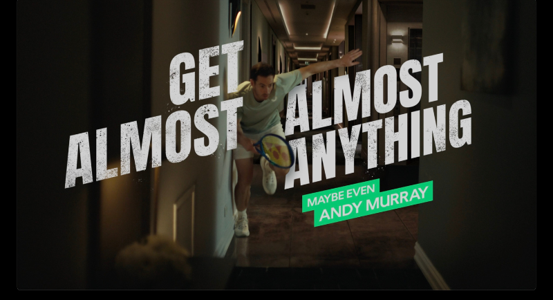 Retired tennis champion Andy Murray fronts latest 'Get Almost, Almost Anything' campaign for Uber Eats via Special