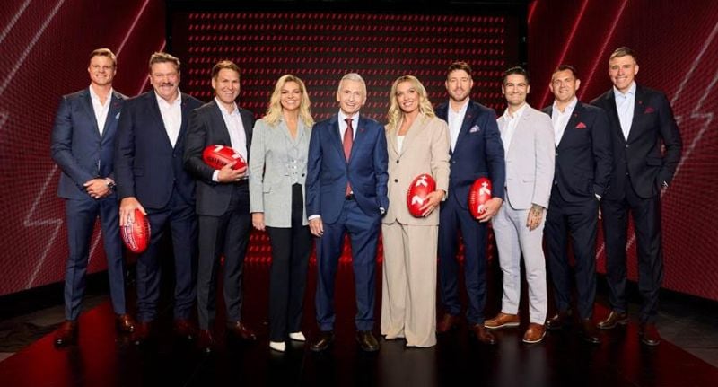 Seven's new 2025 AFL commentary team.