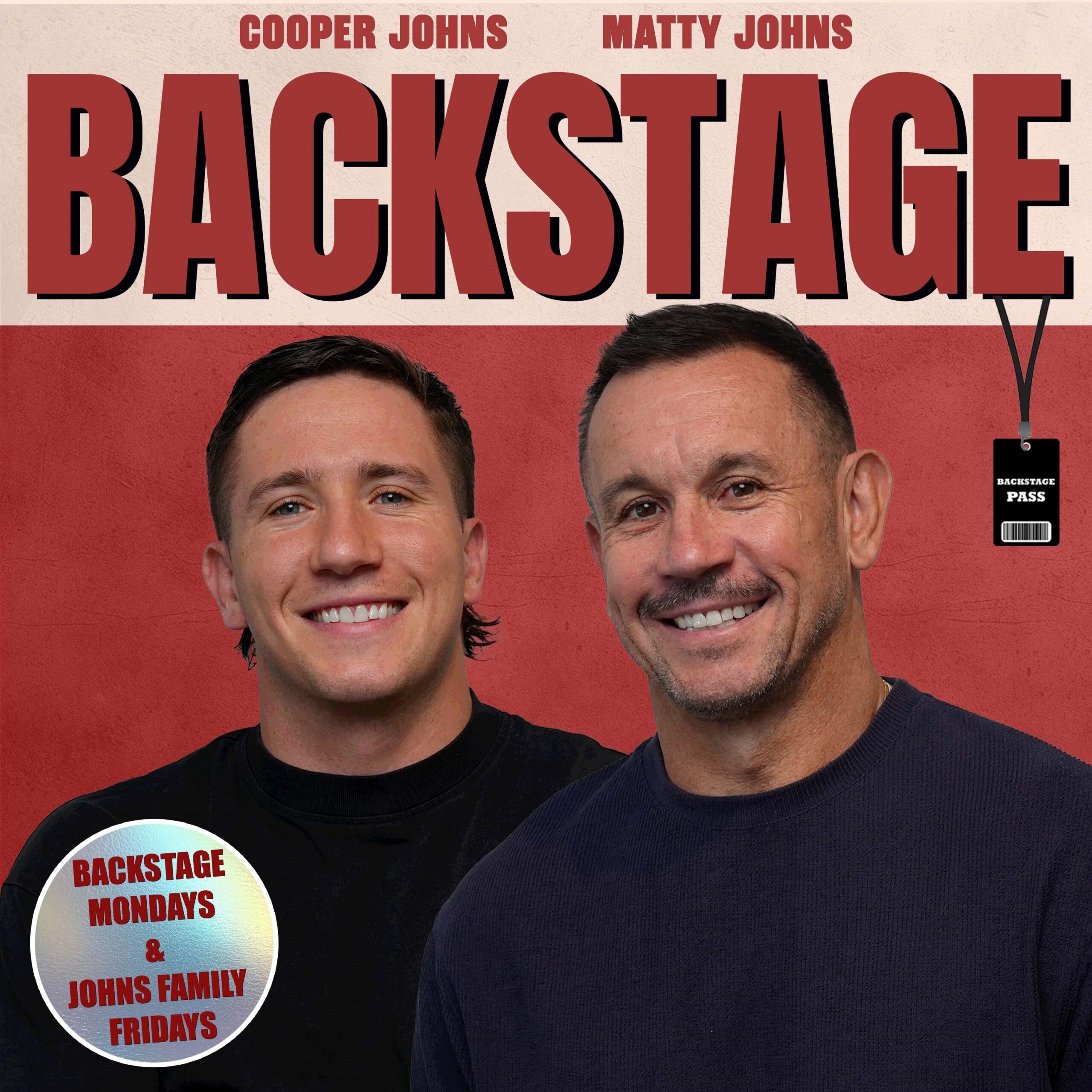 Backstage with Copper Johns and Matty Johns.