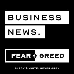 Fear & Greed Podcast logo.