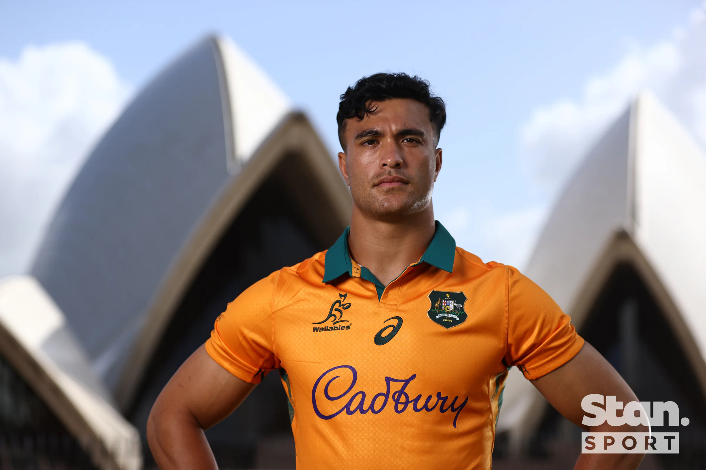 Wallabies superstar Joseph-Aukuso Suaalii in the 2025 Lions Tour jersey.