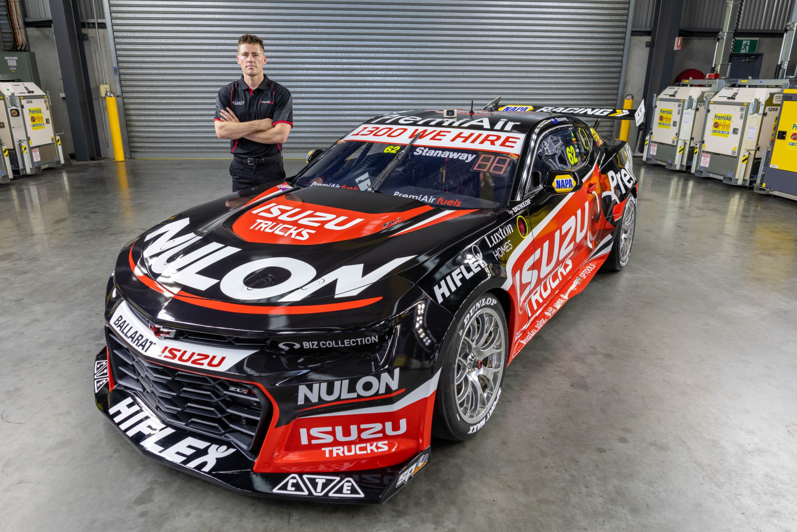 Driver #62 Richie Stanaway joins the team in 2025.