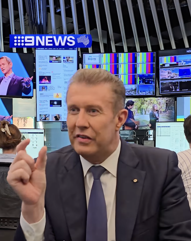 9News host Peter Overton detailing his health scare. 