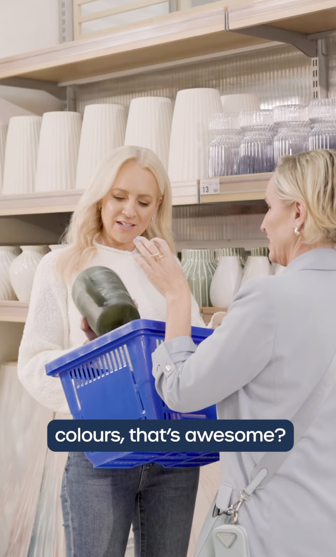 Carrie Bickmore and Fifi Box 'shopping' in KMart.