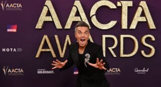 Robbie Williams at the 2025 AACTA Awards.