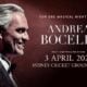 Andrea Bocelli to perform in Sydney.