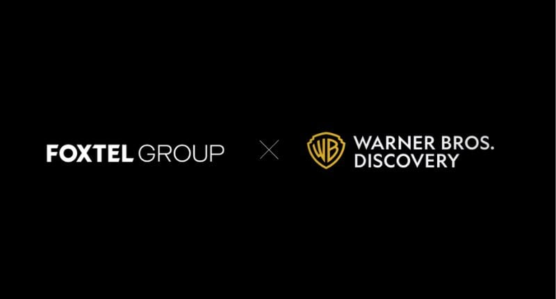 Foxtel Group and Warner Bros. Discovery logo.