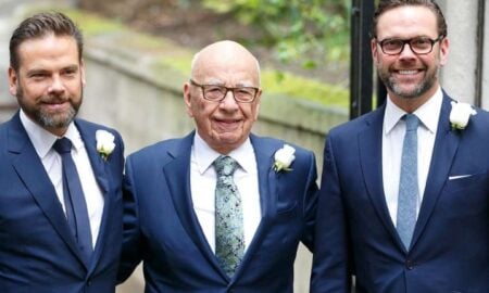 Lachlan Murdoch, Rupert Murdoch and James Murdoch.