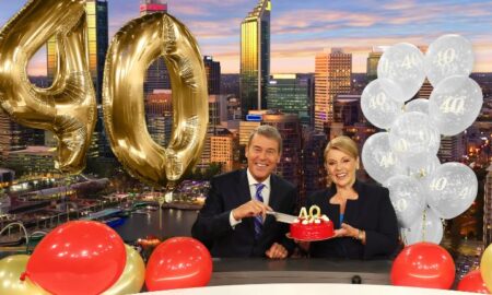 Seven Network’s Rick Ardon and Susannah Carr.