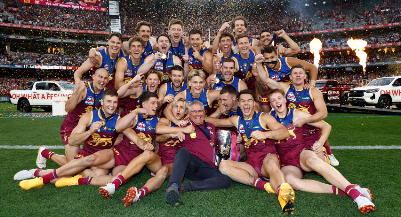 Brisbane Lions after celebrating winning the AFL Grand Final 2024