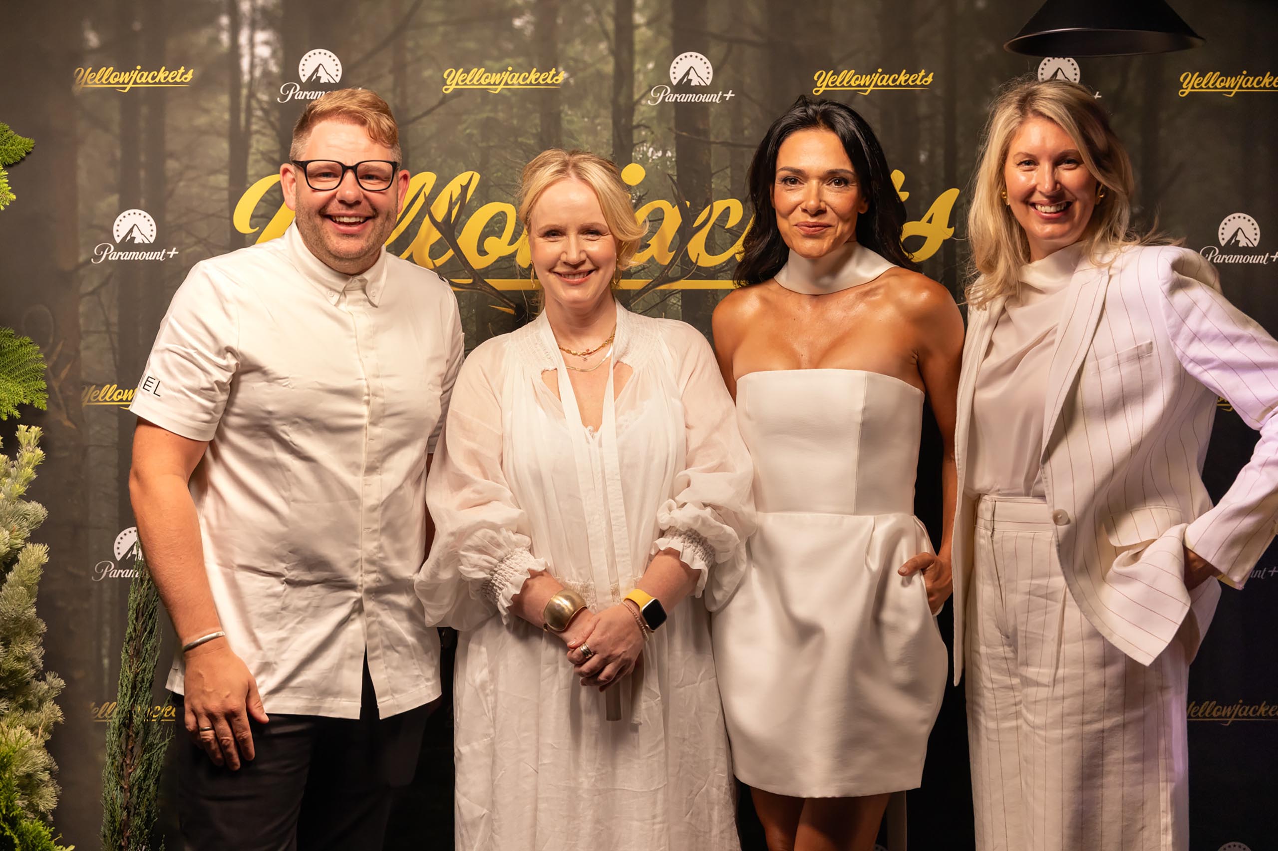 Chef Nelly Robinson, Beverley McGarvey Simone Kessell and Louise Crompton.