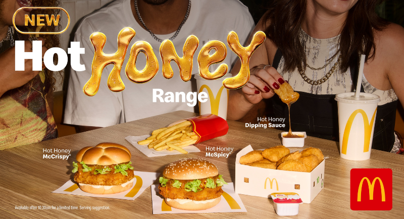 McDonald's x Hot Honey sauce via DDB Group Sydney