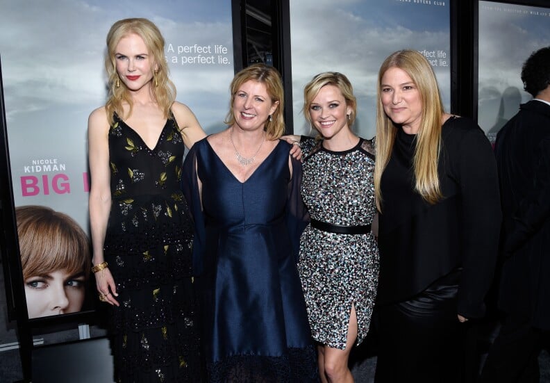 Nicole Kidman, Liane Moriarty, Reese Witherspoon, and Bruna Papandrea