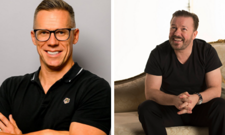 Simon Joyce and Ricky Gervais