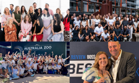 AFR Financial Review and BOSS Best Place to Work 2025 - Equality Media + Marketing x iProspect Sydney x dentsu Queensland x The Media Store (Jacquie Alley and Stephen Leeds))