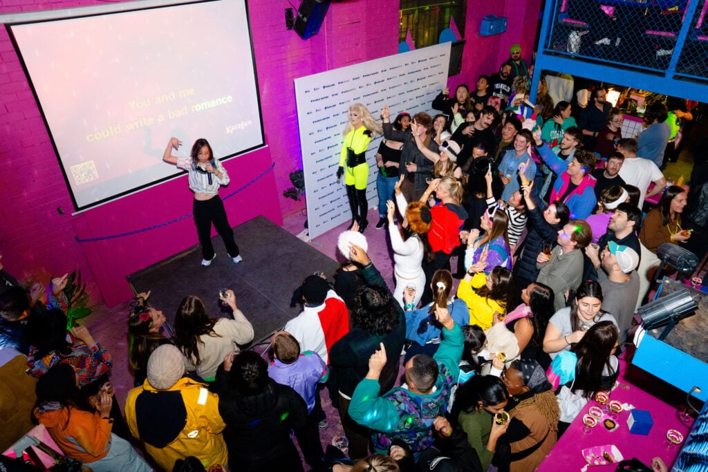 Media agency executives belt out a tune for SBS's Eurovision Karaoke Contest
