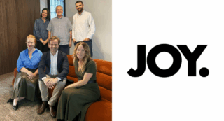JOY - Back (LtR) Libby Young - Creative Director, Simon Rush - Principal, Matt Keegan, Partner Front (LtR) Amelia Thackway - General Manager, Phil Pollock - Partner, Luisa Paton - Head of Strateg