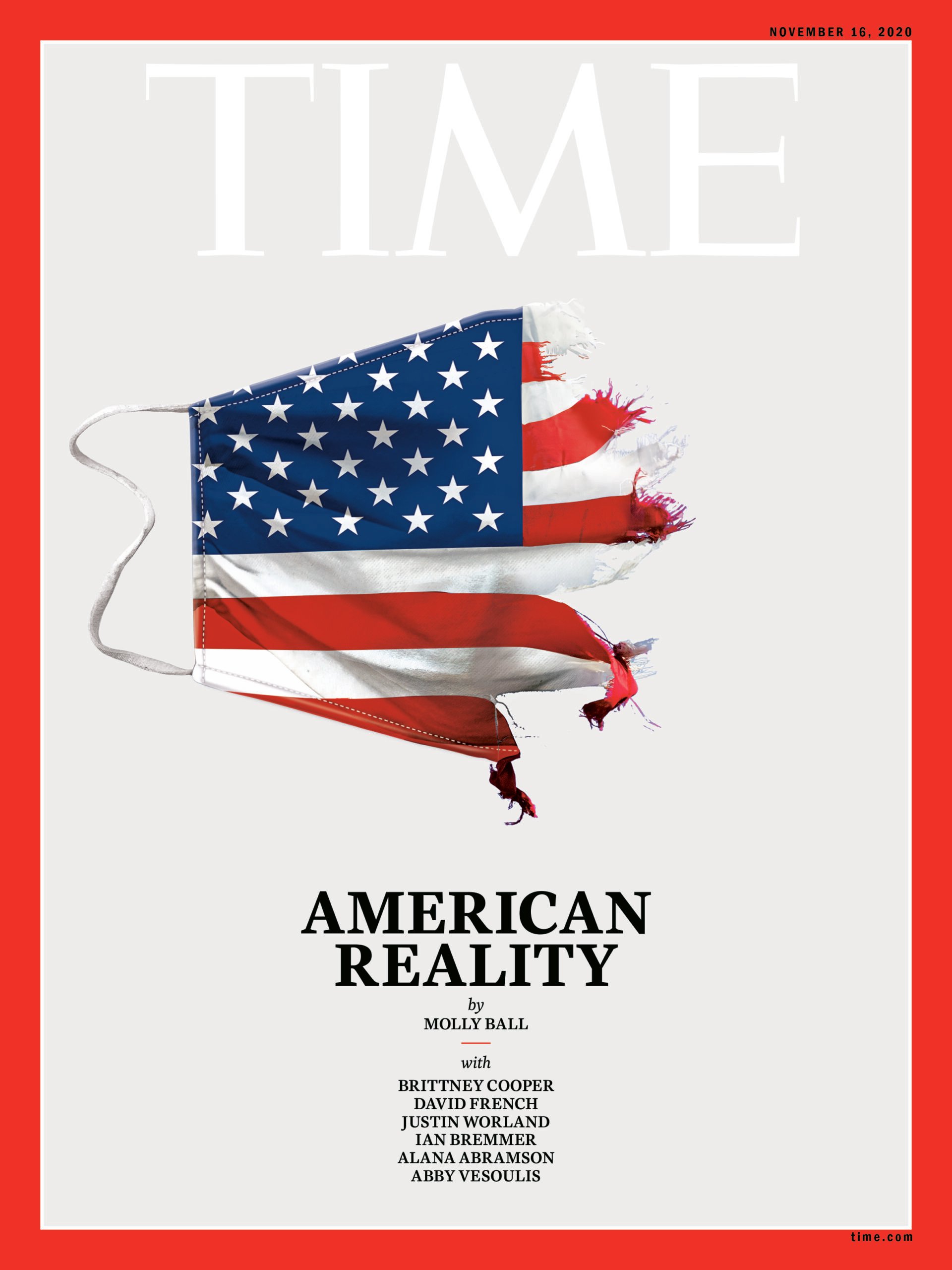 TIME cover: American Reality Nov. 16, 2020