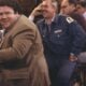 George Wendt on the set of 'Cheers'