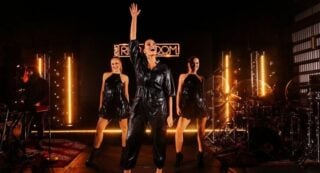 Ricki-Lee performing at Nova's Red Room in Sydney