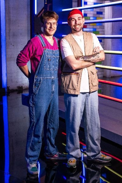 Vidar (25) & Albin (23). LEGO® Masters Sweden. New Pair: Vidar (Season 2 Winner) & Albin (Season 2).