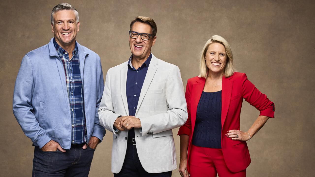 Moore (far right) with the Selling Houses Australia cast