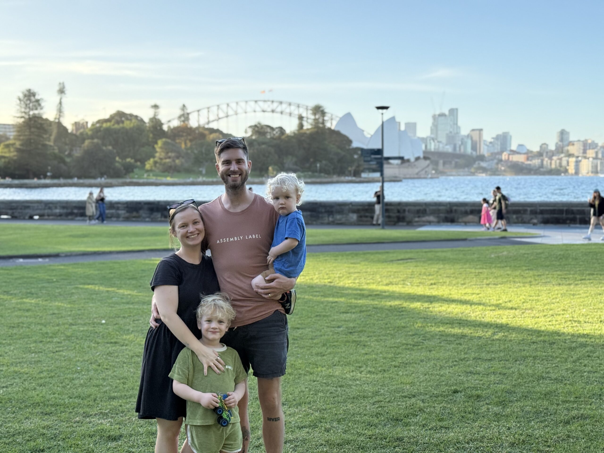 Alysha Maybury, Activation Director at Spark Foundry and Carers Collective, with her family