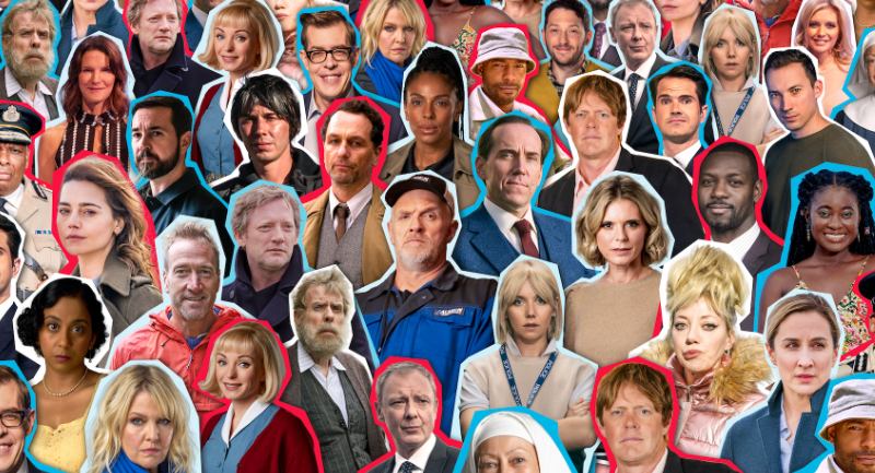 Collage of the stars of Britbox