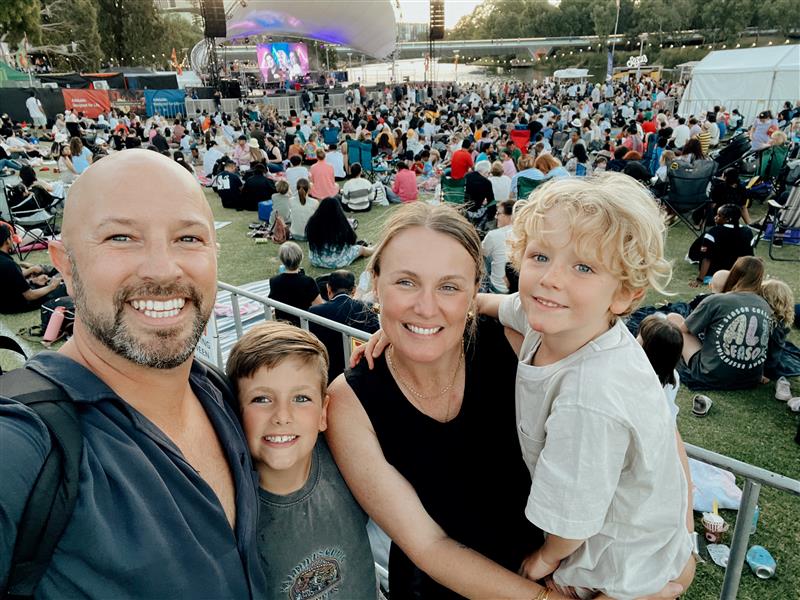 Jessica Farrell, GM of People & Culture at Publicis Groupe ANZ and her family
