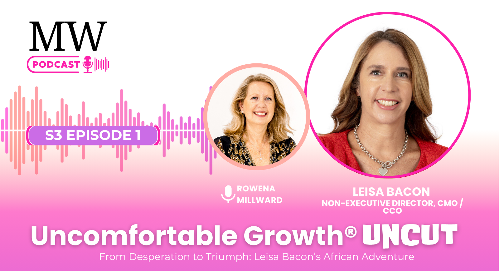 Uncomfortable Growth® Uncut. Season 3, Episode 1 – Leisa Bacon, Non-Executive Director, CMO / CCO