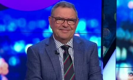 Steve Price appearing on The Project