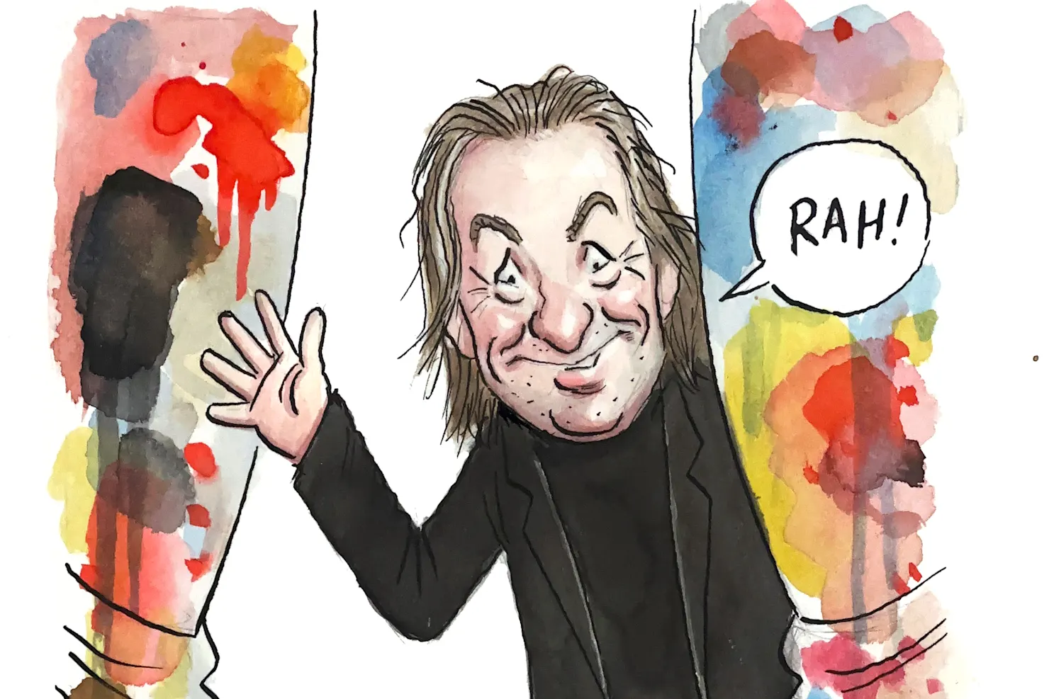 John Shakespeare's self portrait in The Sydney Morning Herald
