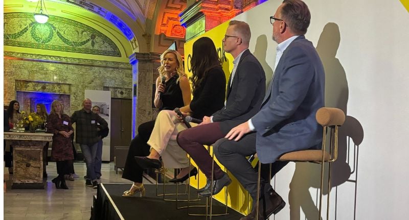 Jo Boundy, CommBank Chief Marketing Officer, Makenna Ralston, CEO CommBank IQ, Jonathan Hopkins, Co-founder, Sonder, Mike Connaghan, Managing Director, Commercial Content, News Corp Australia