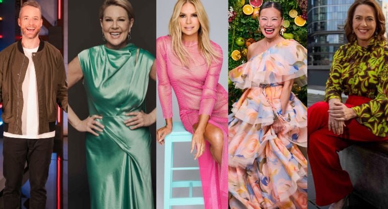Hamish Blake, Julia Morris, Sonia Kruger, Poh Ling Yeow, and Lisa Millar