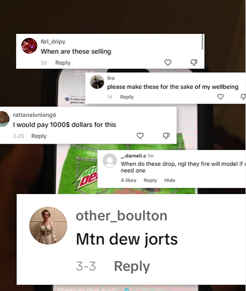 Dew die-hards demand djorts.