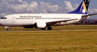 Ansett airplane