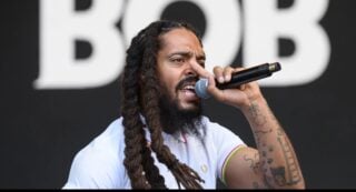 Bob Vylan performing on stage