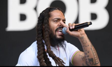 Bob Vylan performing on stage