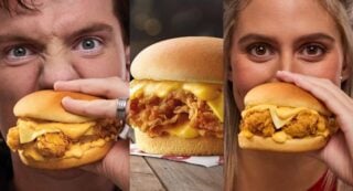 Red Rooster Cheeseburger