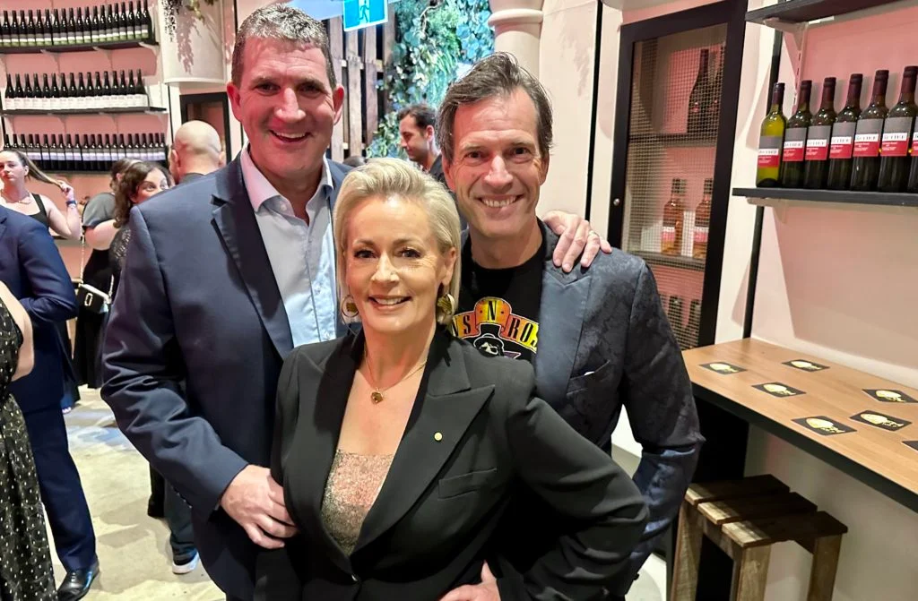 Jonesy and Amanda with ARN CEO Ciaran Davis