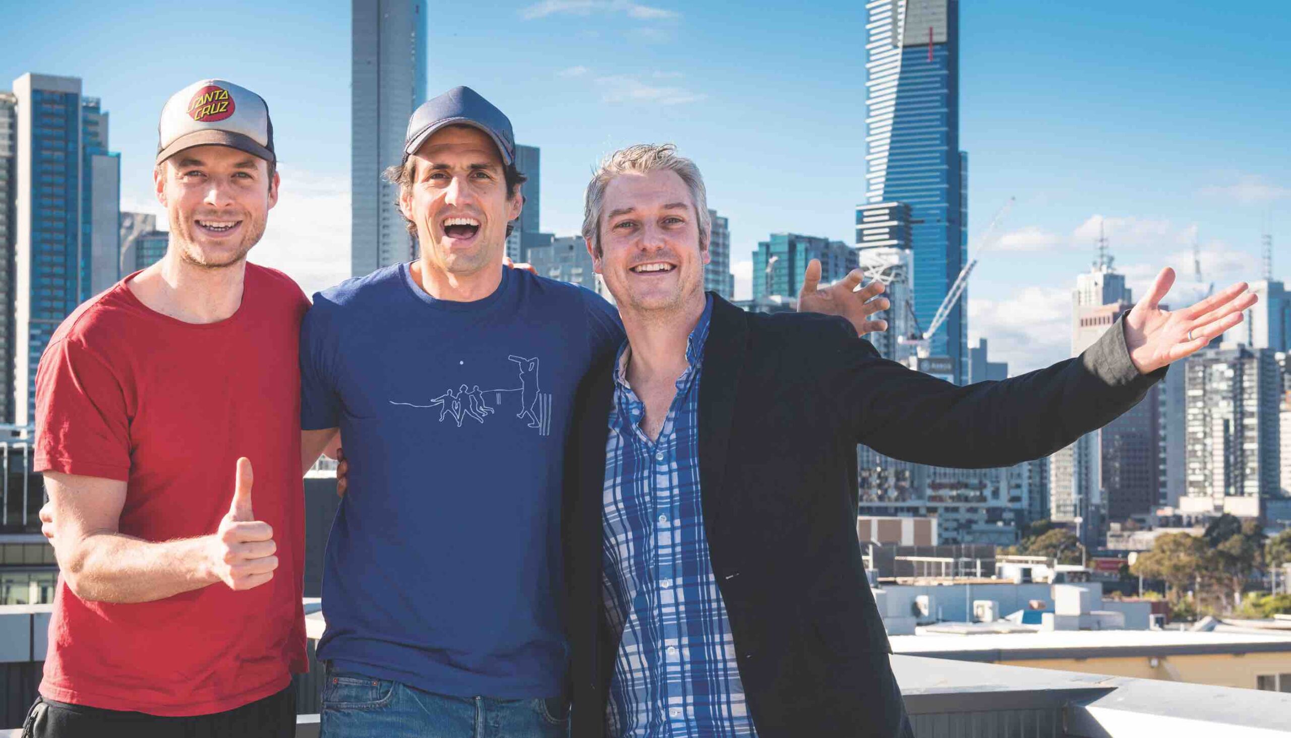 Dave Cameron with Hamish & Andy