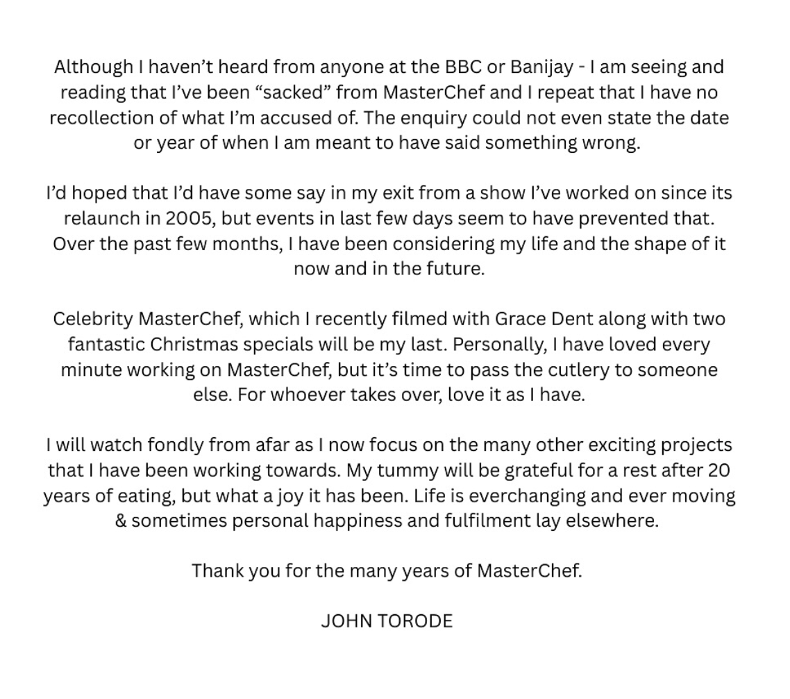 John Torode's post on Instagram