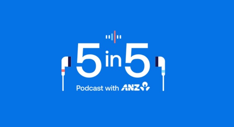 5 in 5 podcast logo