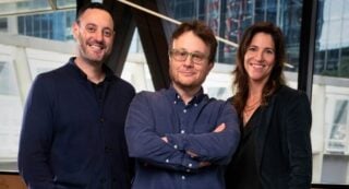 Accenture Song ANZ L-R Droga5 ANZ CEO Matt Michael, Fabio Buresti, and Accenture Song ANZ Lead Bronwyn van der Merwe