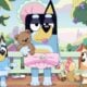 Bluey character Bandit in nappy