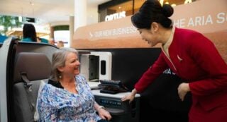 Cathay Pacific turns retail spaces into cabin previews for Australian travellers (1)