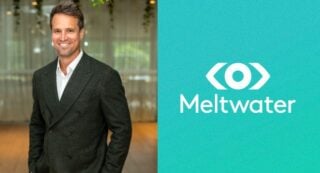 Meltwater logo and Ross Candido - VP ANZ at Meltwater